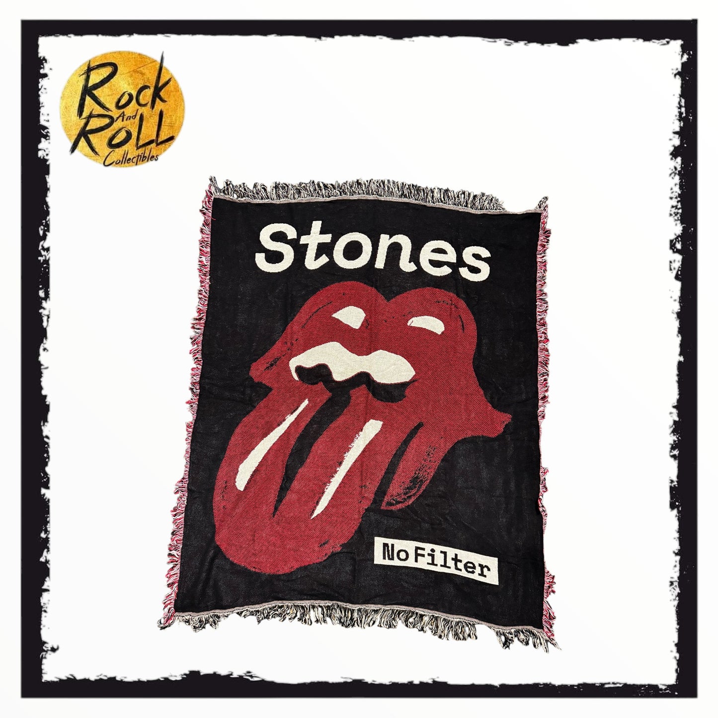 Rolling Stones No Filter Throw Blanket