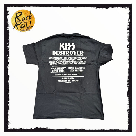 KISS - Destroyer Black T-Shirt - Large
