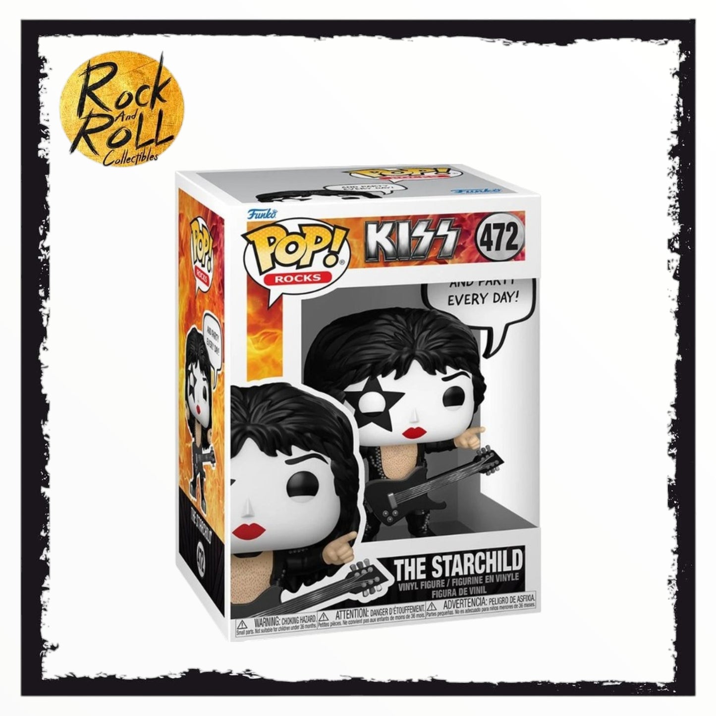 The Starchild #472 Funko Pop Sayings - Kiss: Rock and Roll All Night