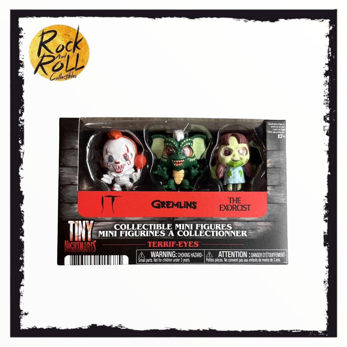 Tiny Nightmares Collectibles Mini Figures - IT/Gremlins/The Exorcist US Import