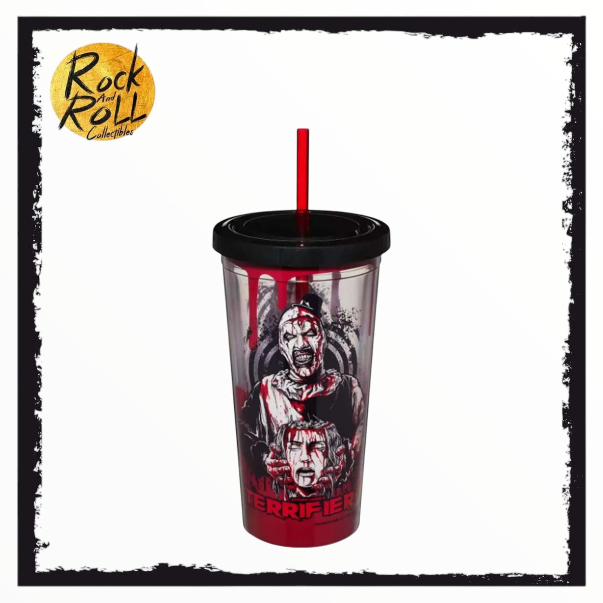 Spirit Halloween - Art the Clown Cup with Straw 20 oz. - Terrifier