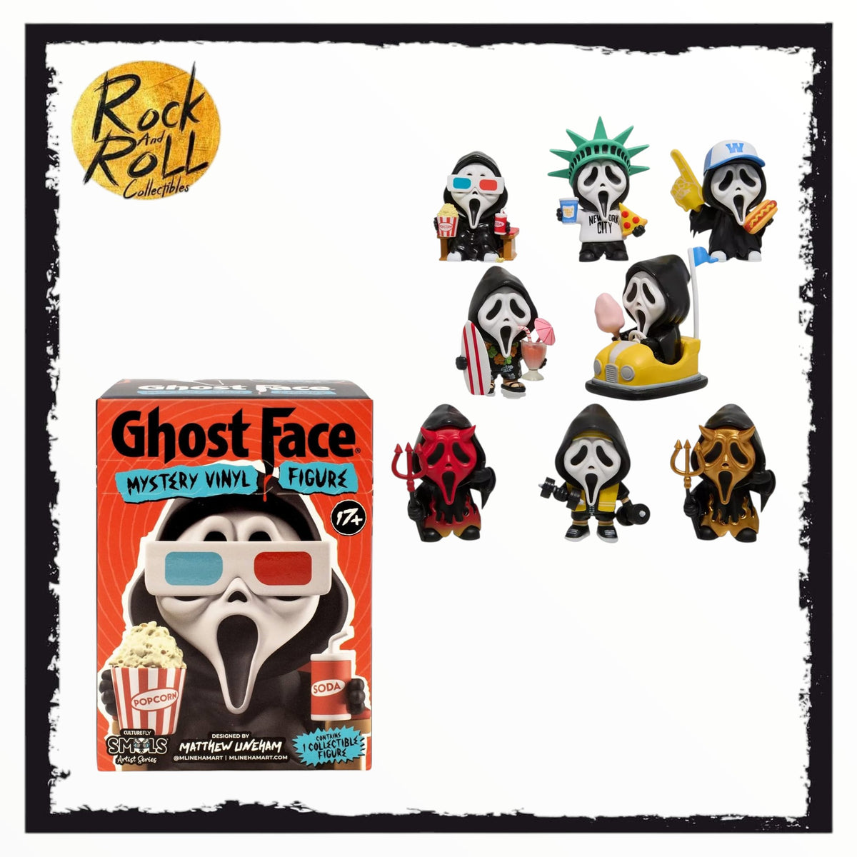 Ghost Face Mystery Vinyl Figure - Ghost Face in Different Places US Import (x1 Mystery)