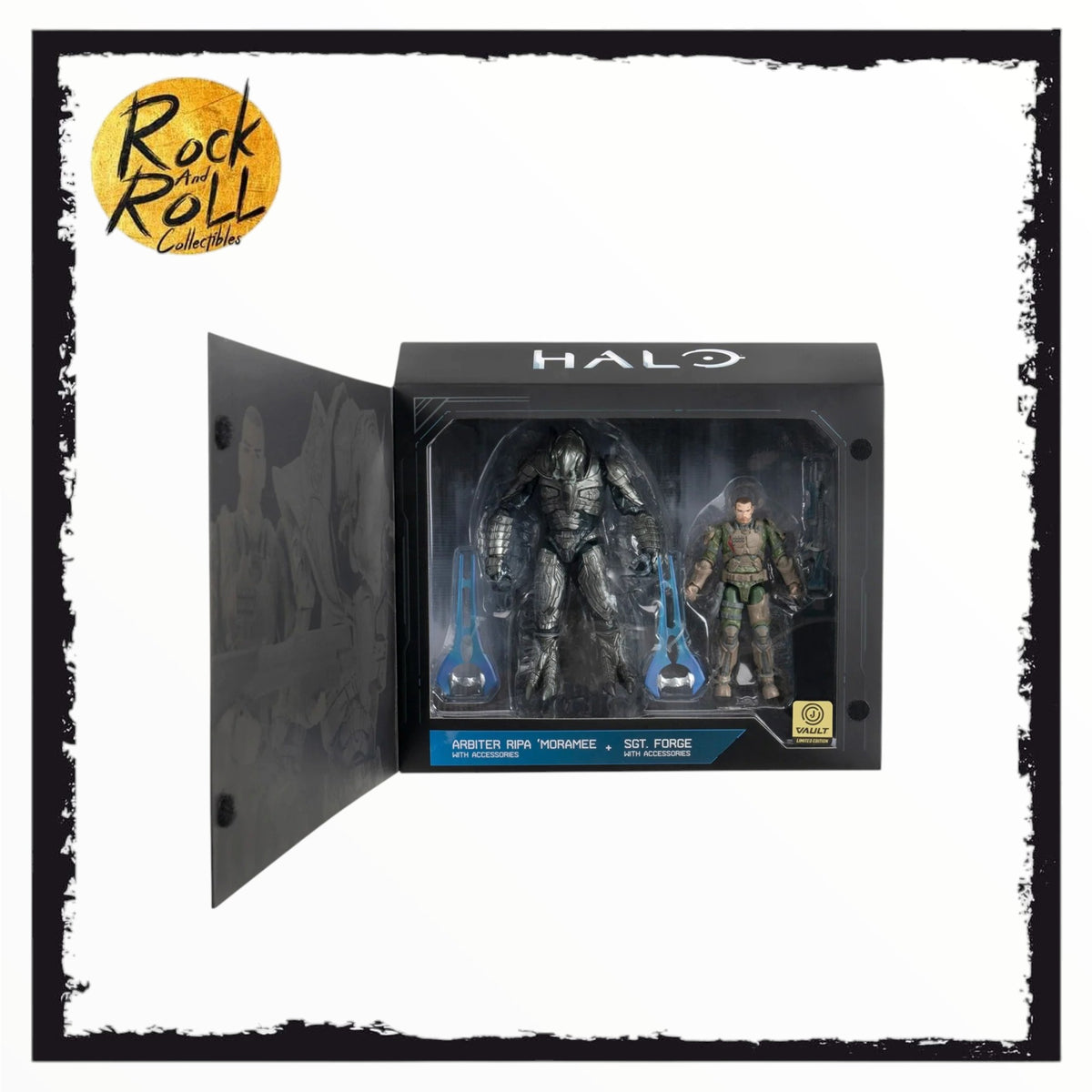 Jazwares Halo Vault Sgt Forge & Arbiter Ripa Moramee Action Figure 2-Pack US Import