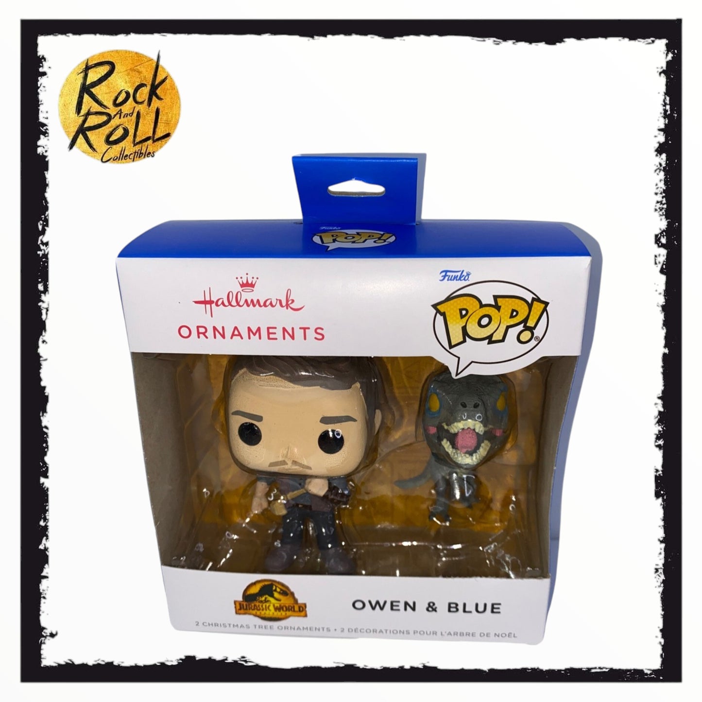 Hallmark Ornaments Funko Pop! - Jurassic World / Owen & Blue