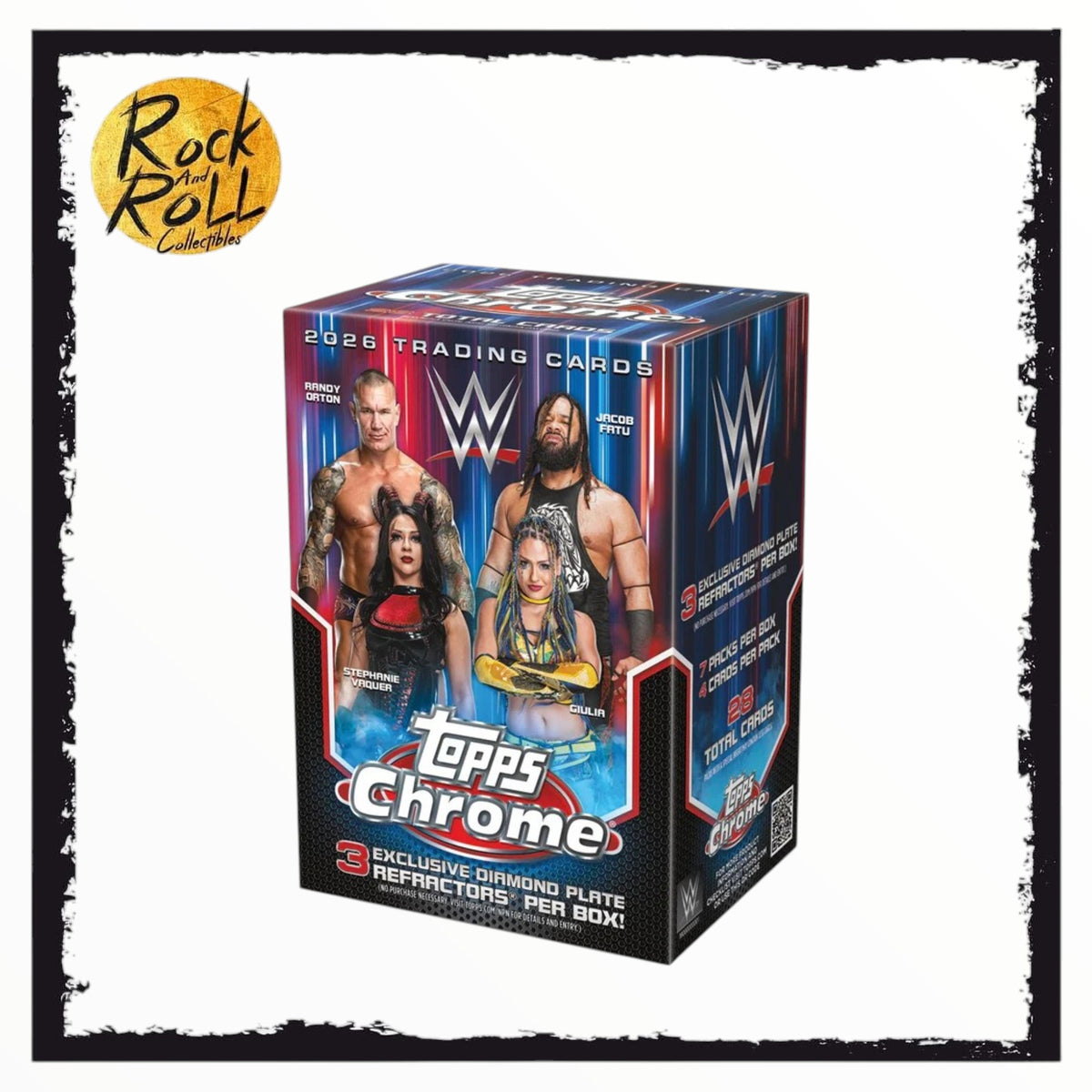 WWE Topps Chrome 2026 Trading Cards Blaster Box