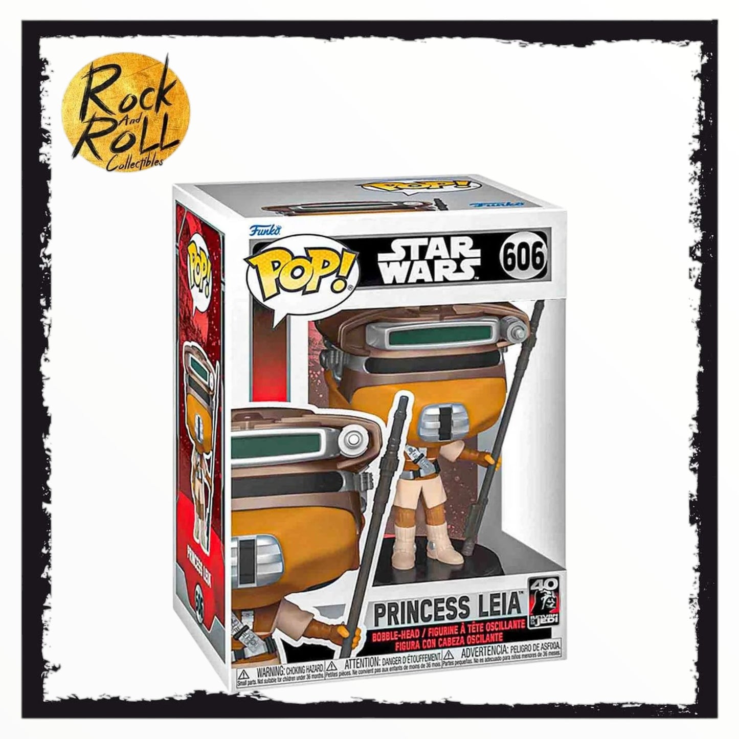 Funko Pop! Star Wars: Return of the Jedi 40th Anniversary: Princess Leia in Boushh