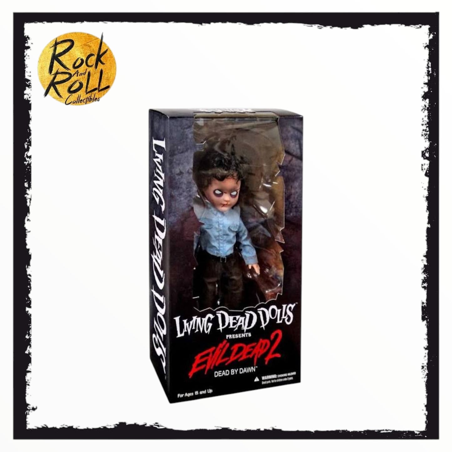 Living Dead Doll Presents Evil Dead 2 Dead By Dawn Deadite Ash 10" Doll