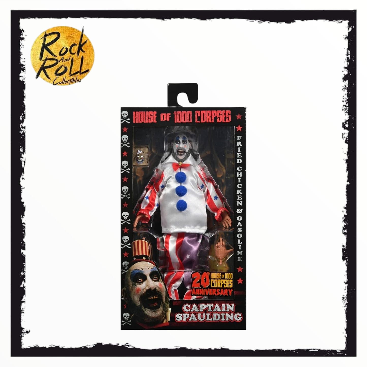 NECA House Of 1000 Corpses 20th Anniversary Captain Spaulding 7” Scale Action Figure