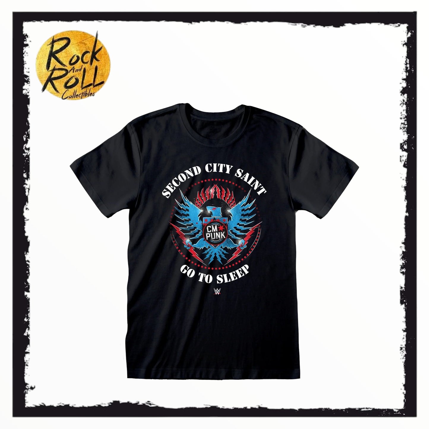 CM Punk Second City Saint T-Shirt Officially Licensed WWE Apparel