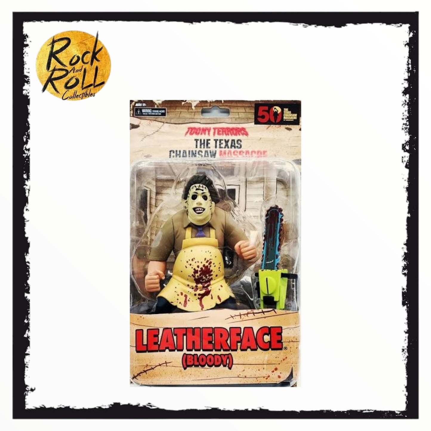 NECA Toony Terrors - The Texas Chainsaw Massacre - Leatherface (Bloody) 50th Anniversary