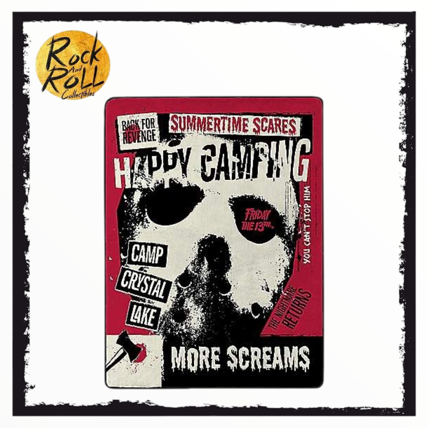 Spencers US Import - Friday the 13th Unhappy Camper Throw Blanket 46x60in