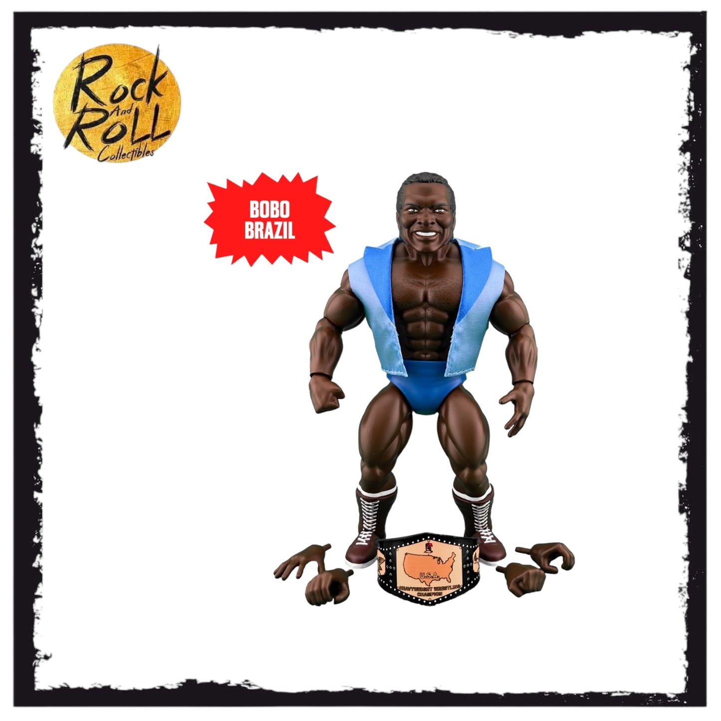 Bobo Brazil Remco PowerTown AllStar Wrestlers Pre Order