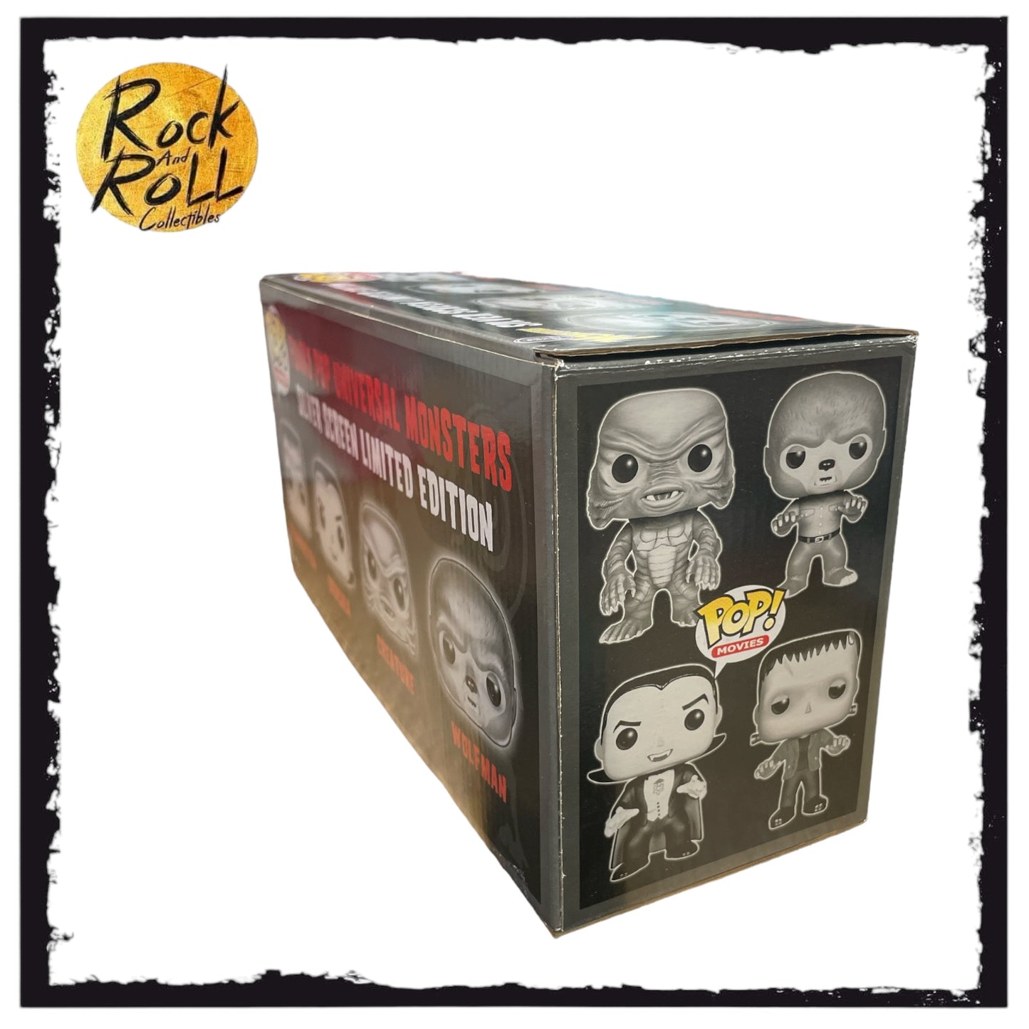 Universal Monsters 4 Pack (Metallic) Funko Pop! Movies. Gemini Collectibles Exclusive LE300 Pcs. Condition 7.5/10