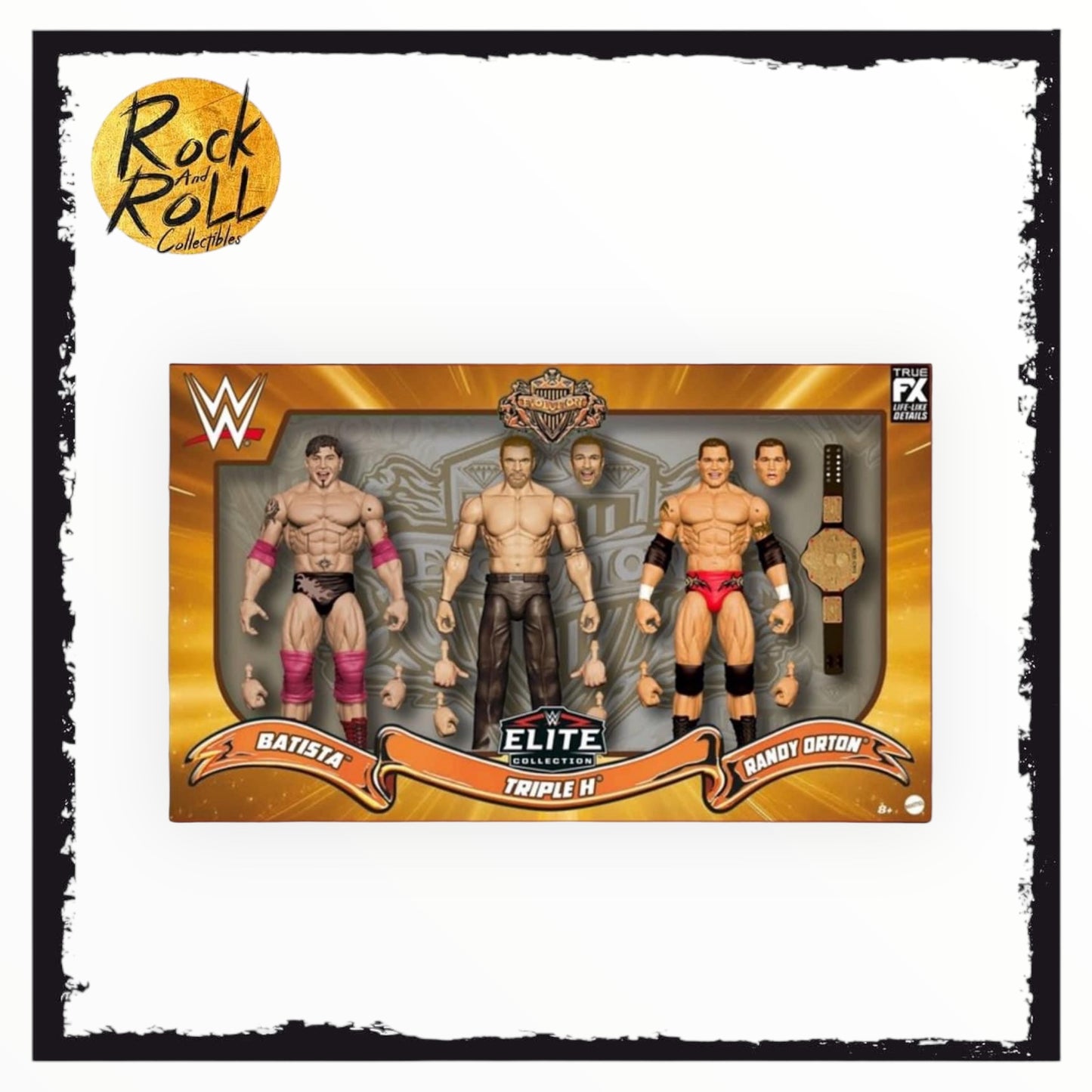Not Mint Box WWE Elite Evolution Action Figure Set - 3pk - US Import
