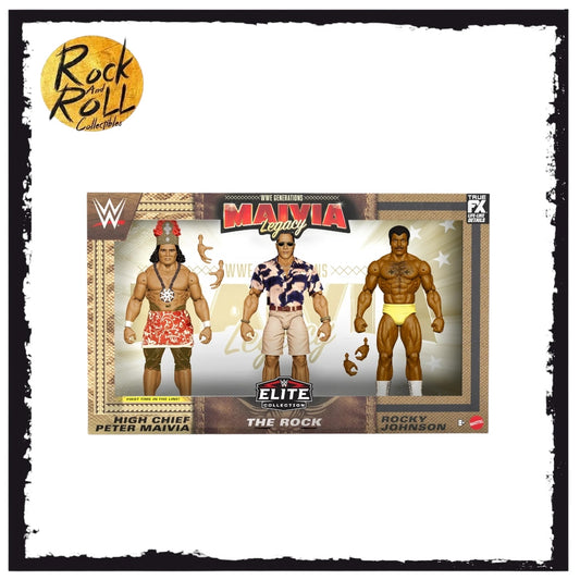WWE Elite Action Figure The Rock WWE Generations: Maivia Legacy 3-Pack *See Description*