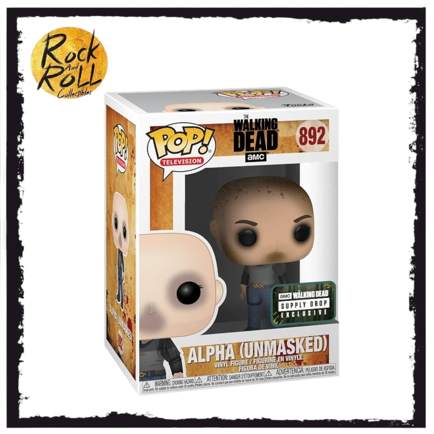 Box Damage - The Walking Dead - Alpha (Unmasked) Funko Pop! #892 Supply Drop Exclusive