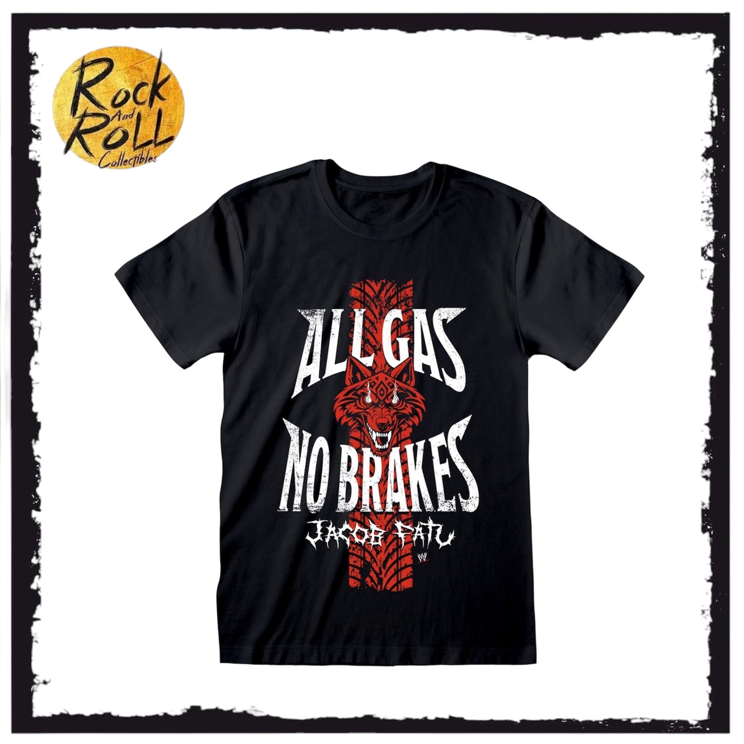 Jacob Fatu All Gas T-Shirt Officially Licensed WWE Apparel
