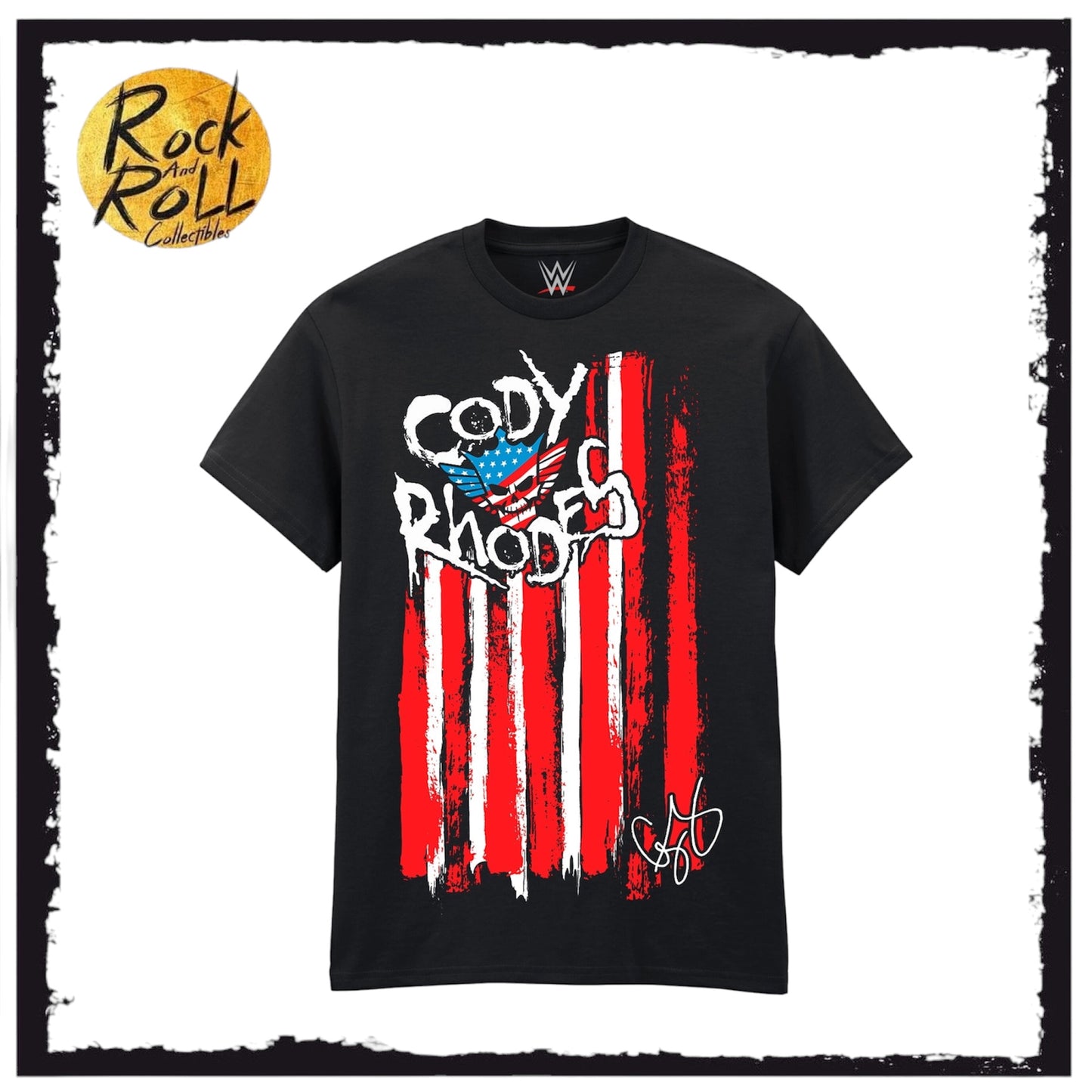 Cody Rhodes Nightmare Flag T-Shirt Officially Licensed WWE Apparel