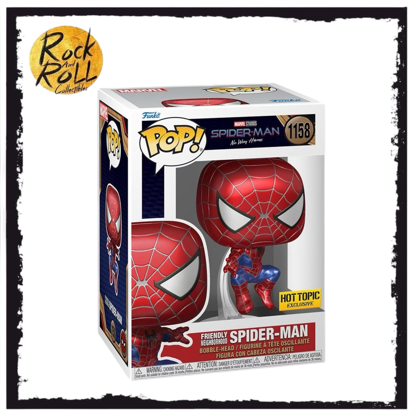 Spider-Man No Way Home - Friendly Neighborhood Spider Man Funko Pop! #1158 Hot Topic Exclusive