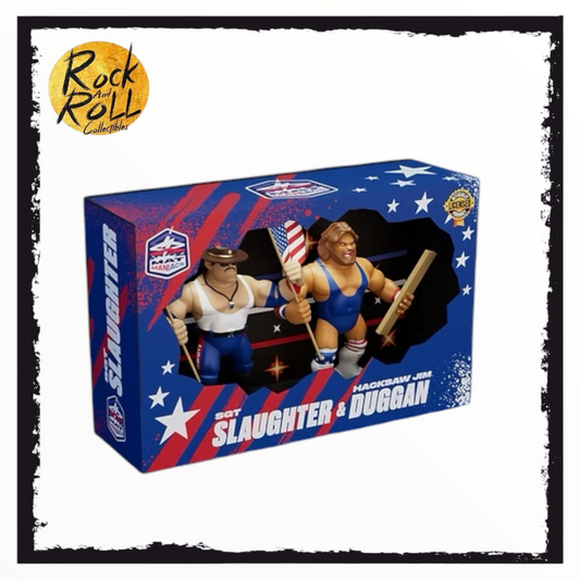 SGT SLAUGHTER & "HACKSAW" JIM DUGGAN SET PRE ORDER