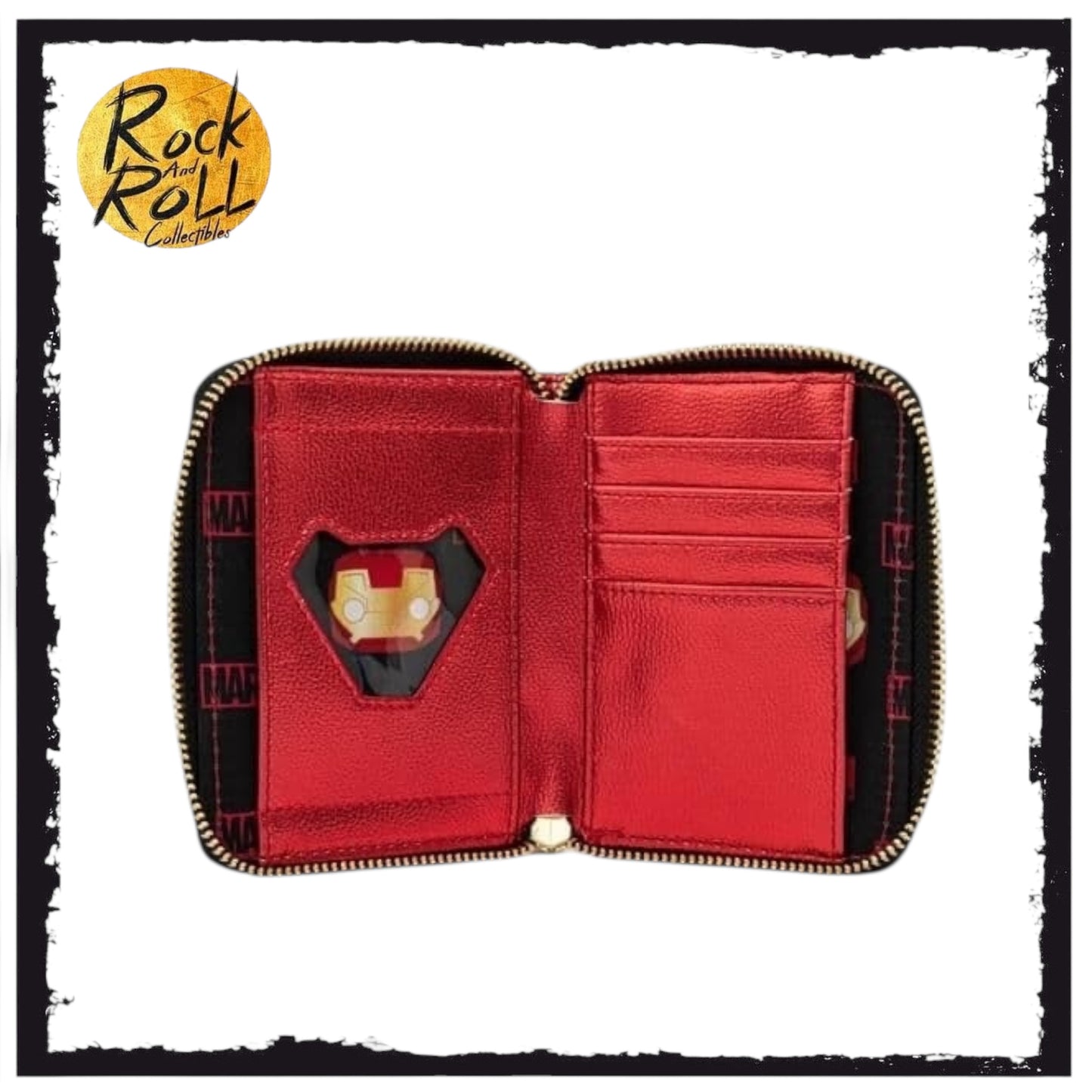 Loungefly Marvel Iron Man Head Zip Around Wallet