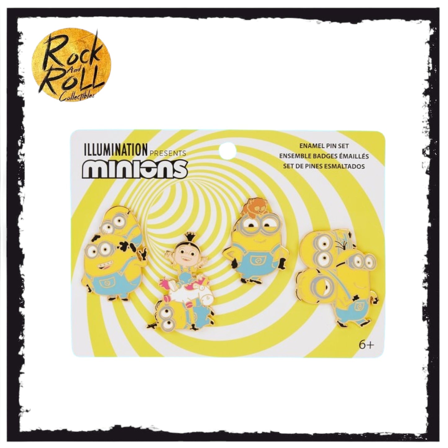 Loungefly x Despicable Me Minions 4-Piece Pin Set