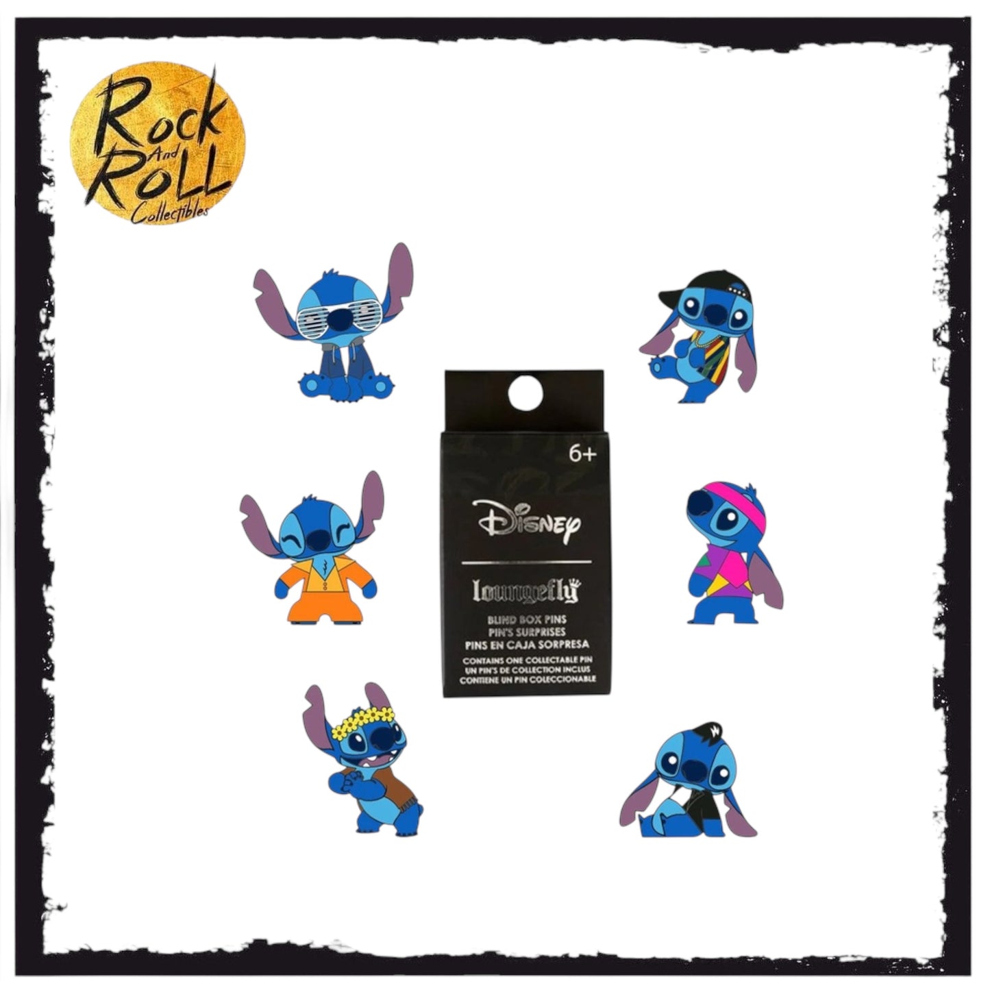 Disney Loungefly Stitch Eras Outfits Blind Enamel Pin