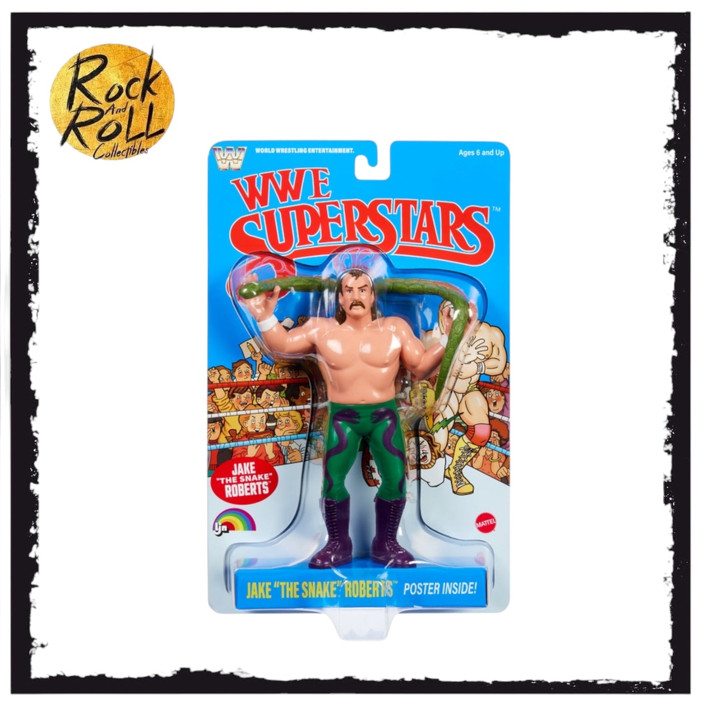 WWE Superstars LJN - Jake “The Snake” Robert’s (Blue Card)