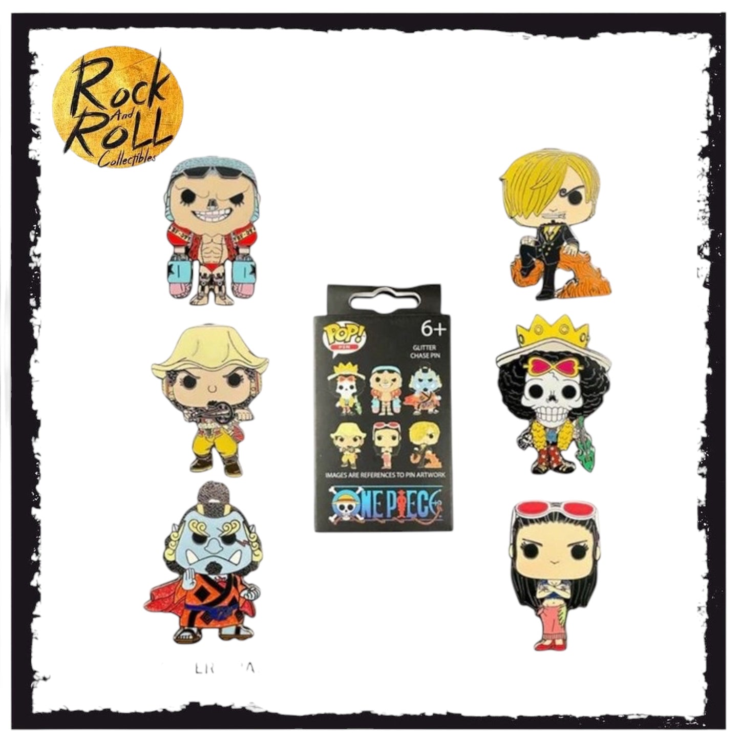 Toei One Piece Multi Character Pop Art Funko Blind Box Enamel Pins