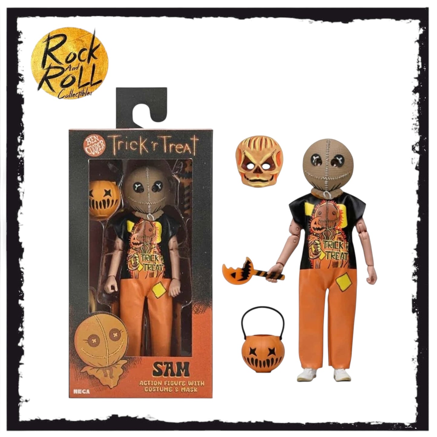 NECA Ben Cooper Costume Series 4 Action Figure - Trick ‘r Treat Sam