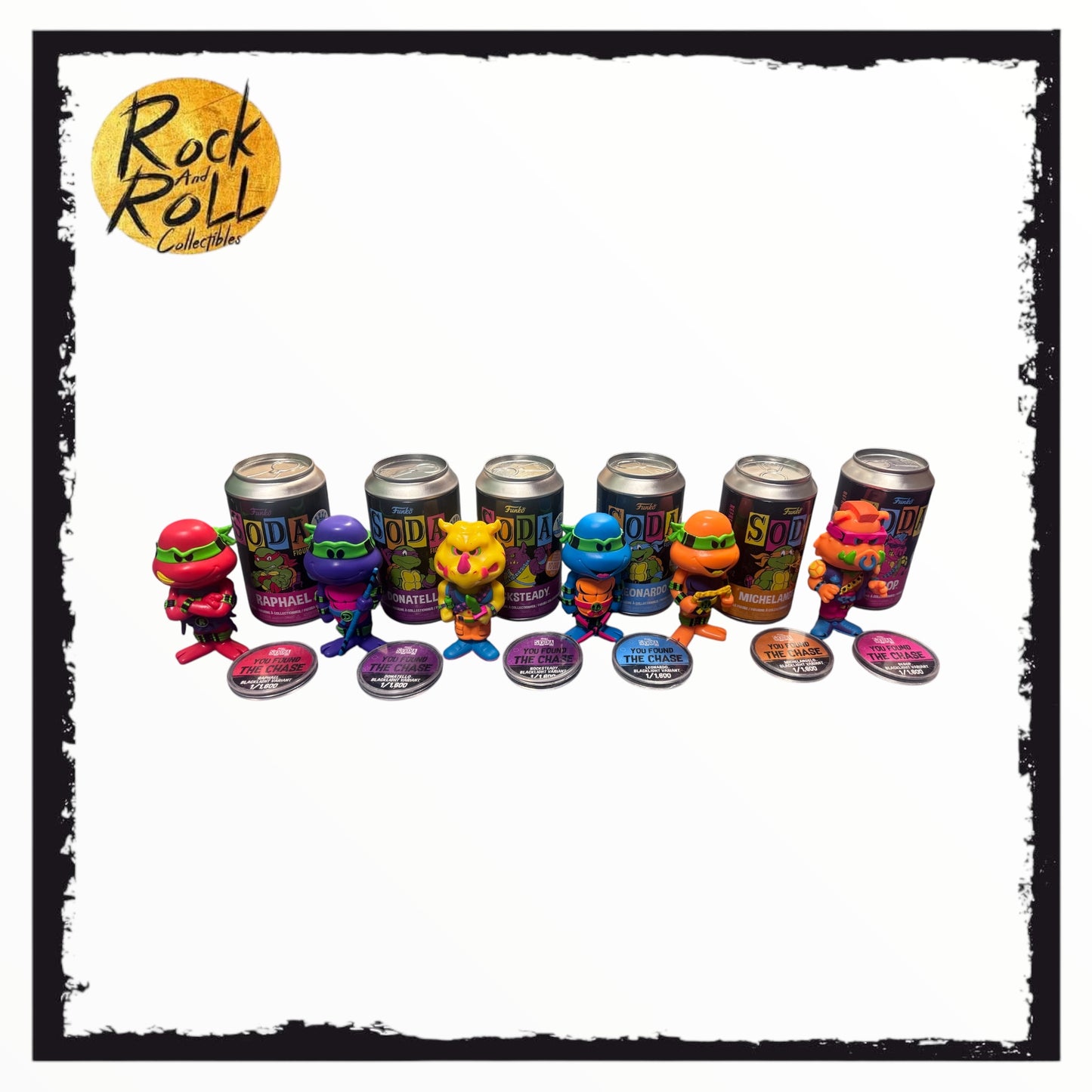 Funko Soda! Blacklight Teenage Mutant Ninja Turtles Full Chase Set