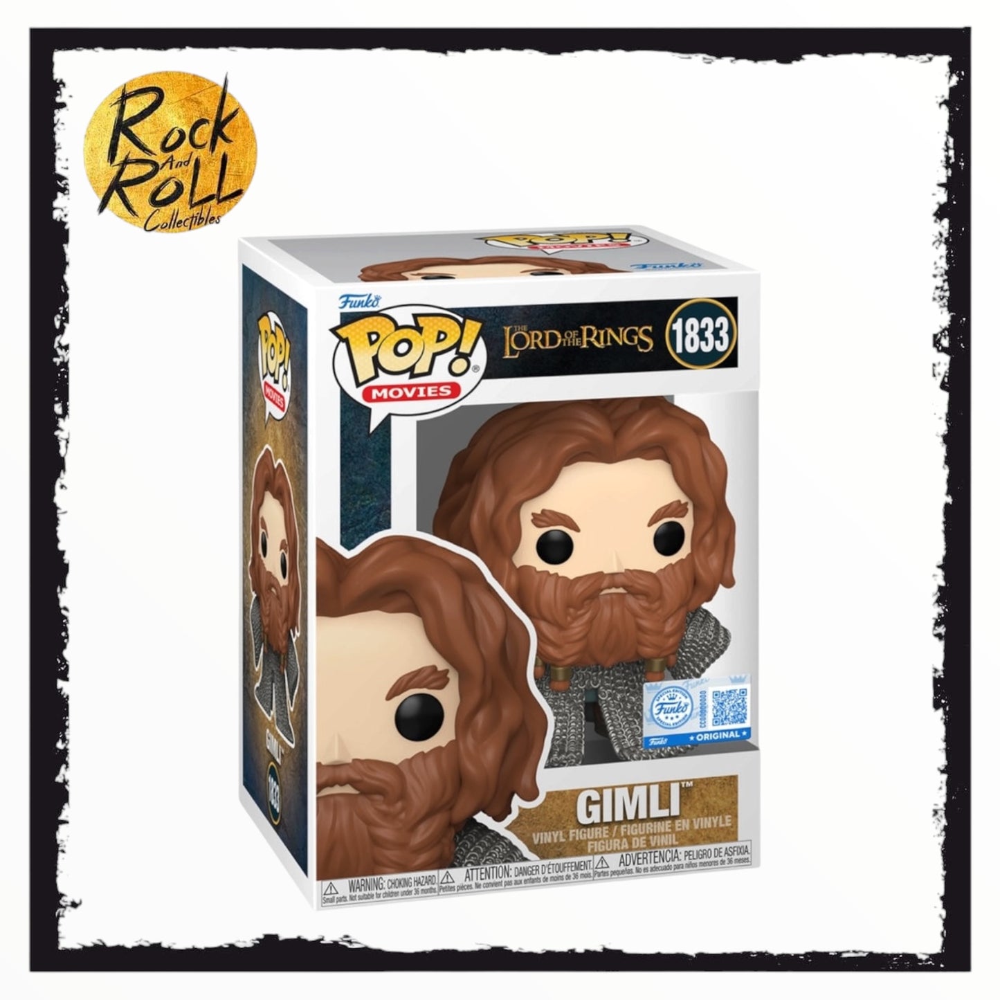 Gimli (Chainmail Armour) #1833 Funko Pop! - The Lord Of The Rings - Funko Exclusive
