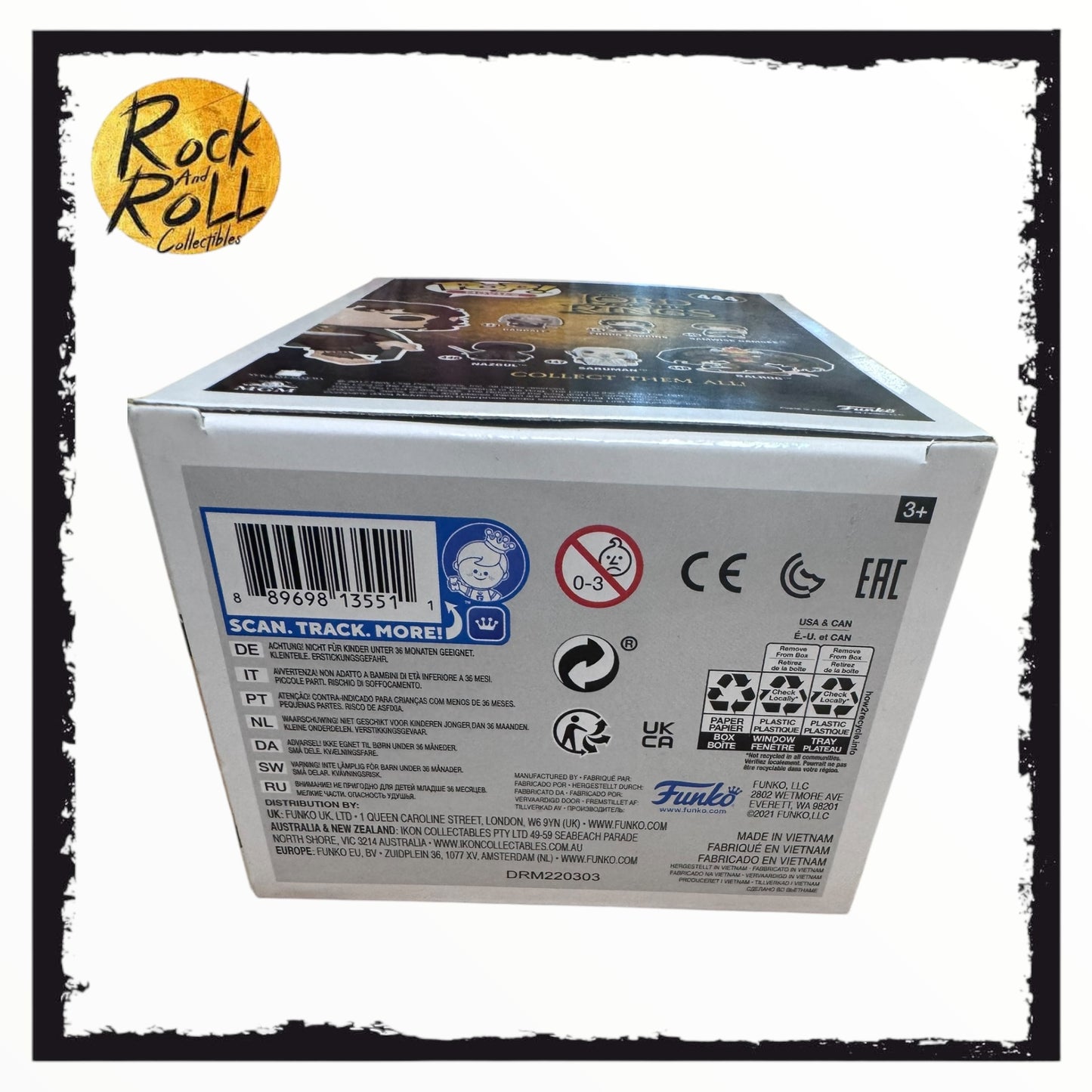 The Lord Of The Rings-Frodo Baggins Funko Pop #444 Signed By Elijah Wood JSA Authentication Condition 8/10