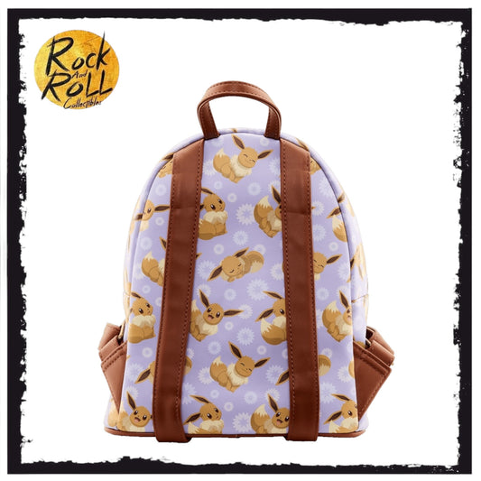 Loungefly Pokemon Eevee All Over Print Mini Backpack