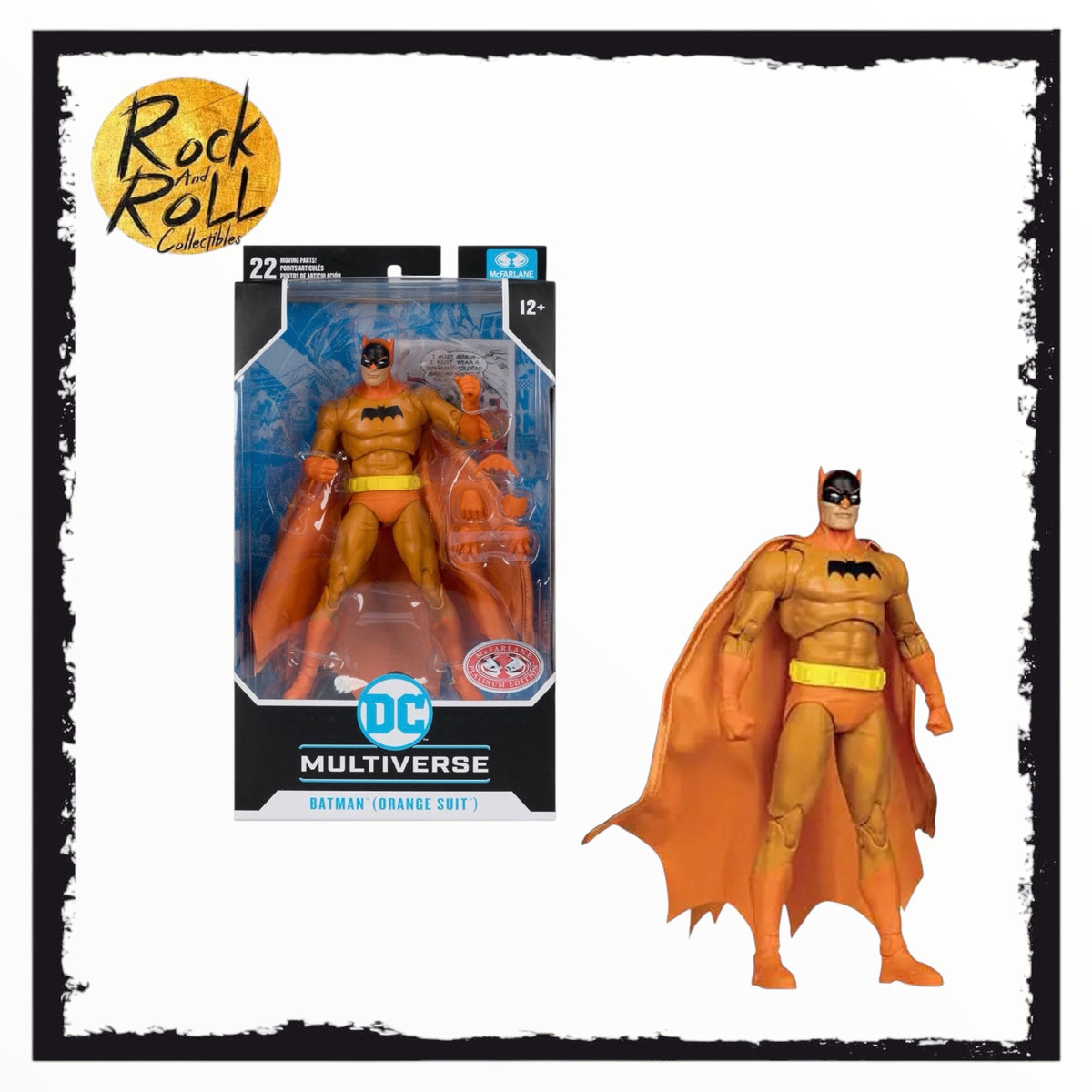McFarlane Toys DC Multiverse Orange Suit Batman Action Figure Platinum Edition