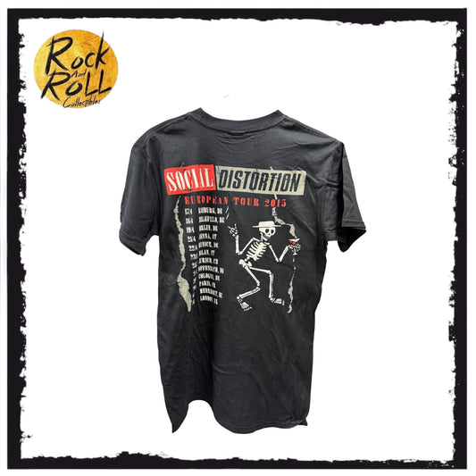 Social Distortion European Tour 2015 T-Shirt (SMALL)