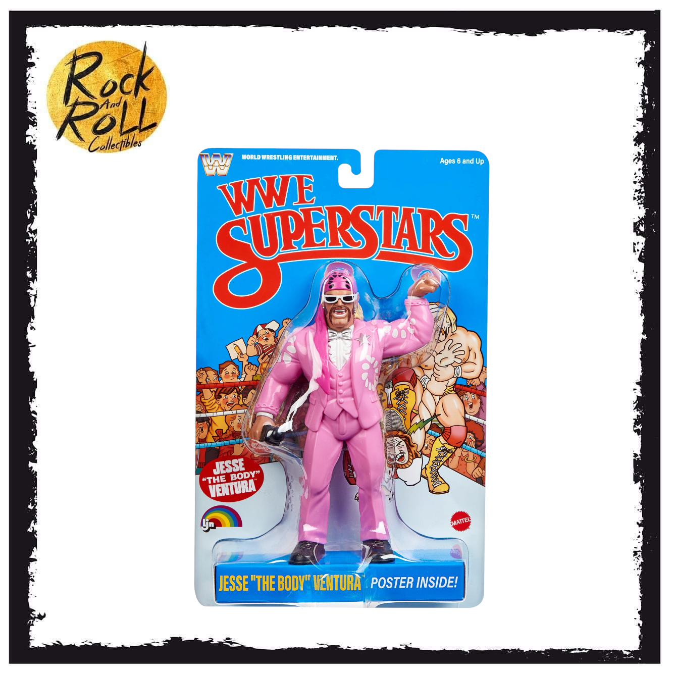 WWE LJN Superstars - Jesse Ventura Blue Card US Import