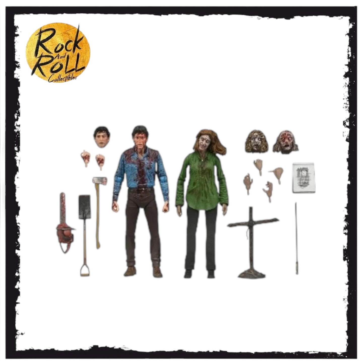 NECA Evil Dead Bloody Ash & Cheryl Williams Ultimate 7” Scale Action Figure 2-Pack