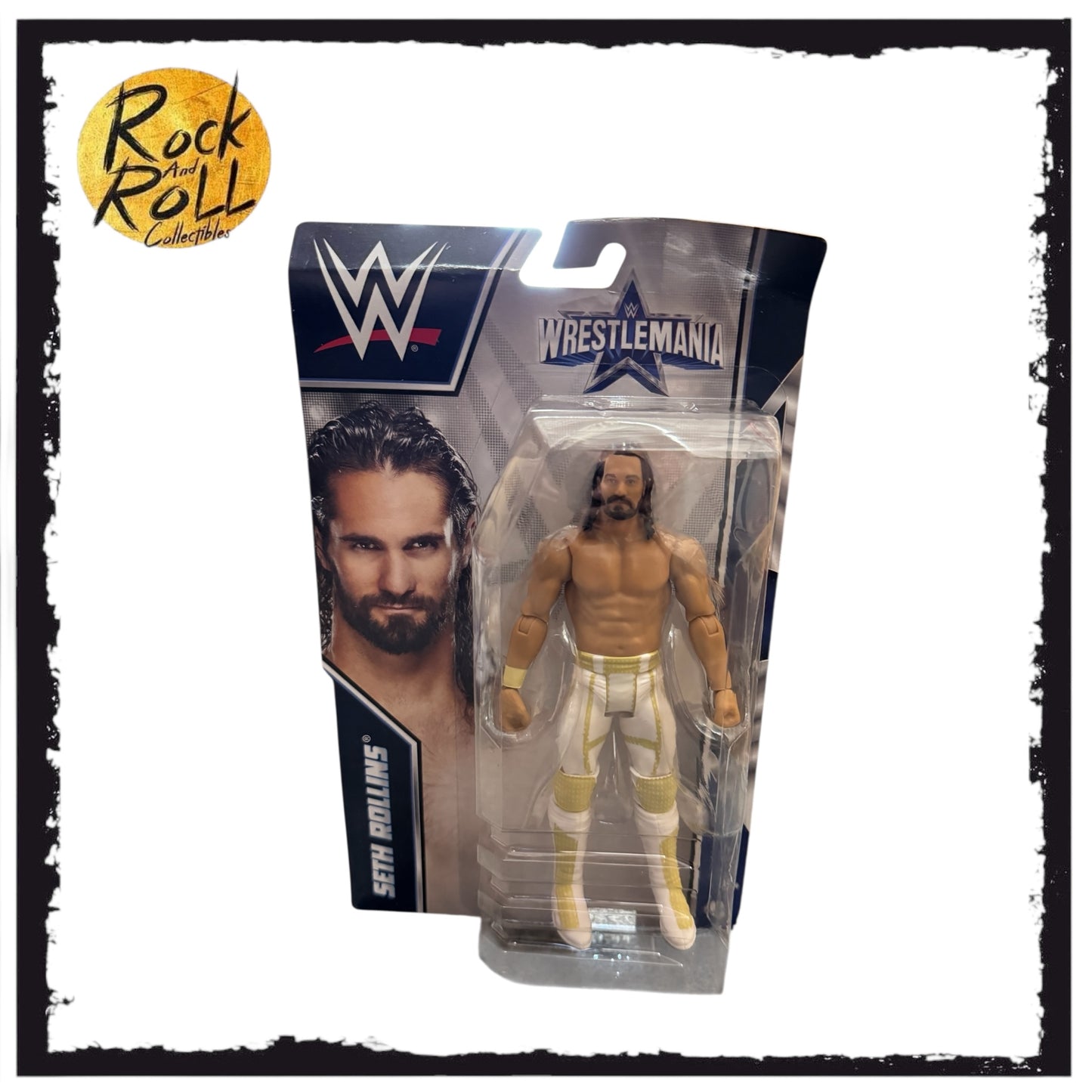 Not Mint Packaging - WWE Wrestlemania Basic Seth Rollins US Import