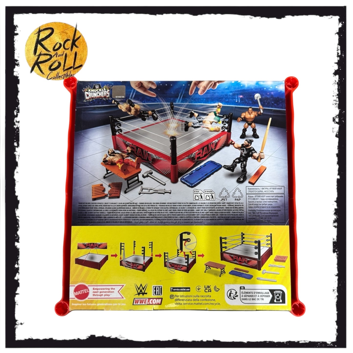WWE Knuckle Crunchers Rebound Ring (Includes Brock Lesnar)