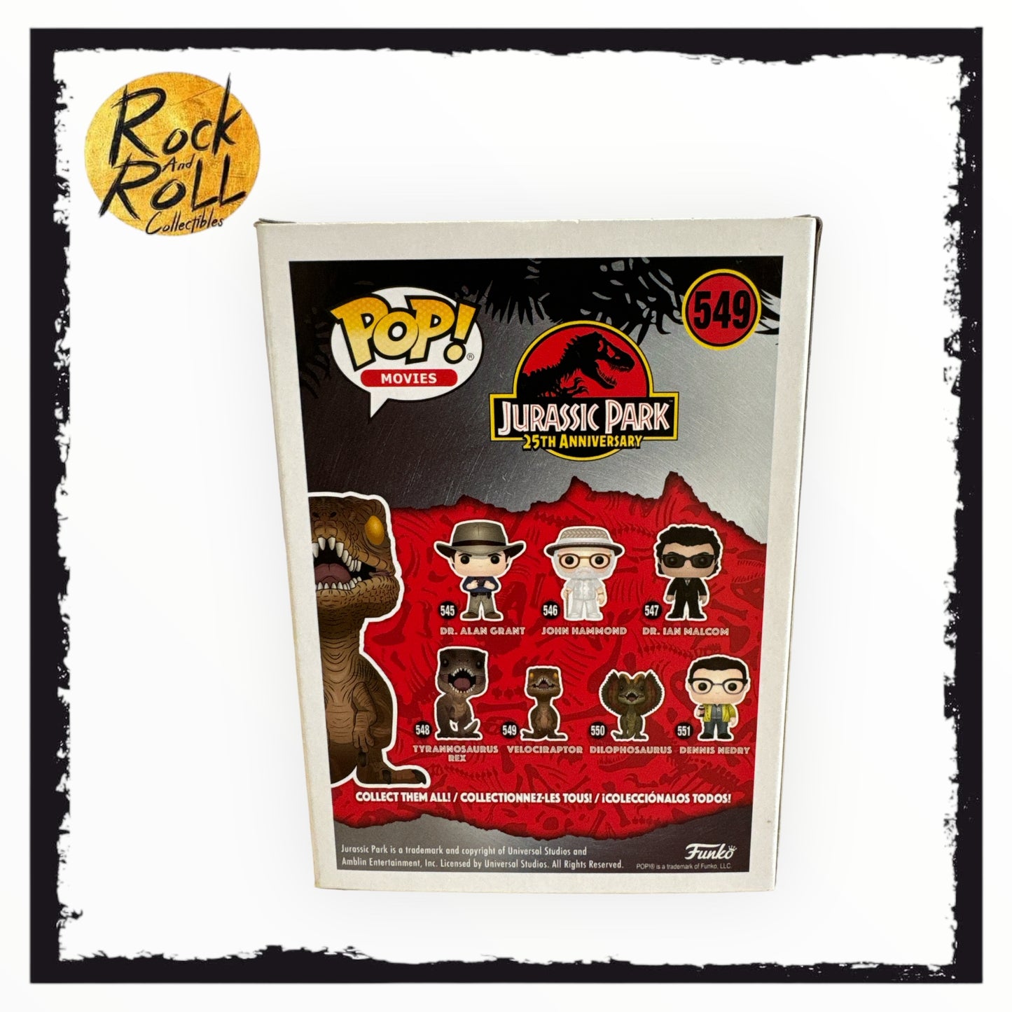 Jurassic Park - Velociraptor Funko Pop! #549