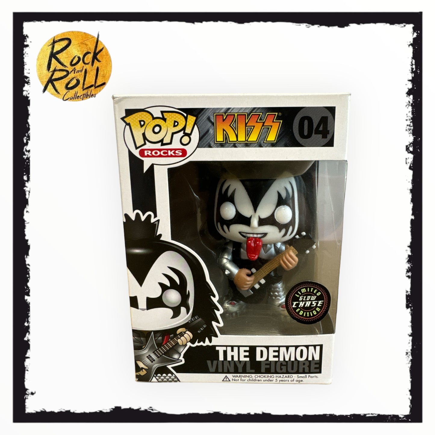 Kiss - The Demon (Glow Chase) Funko Pop! #04 Condition 8.5/10