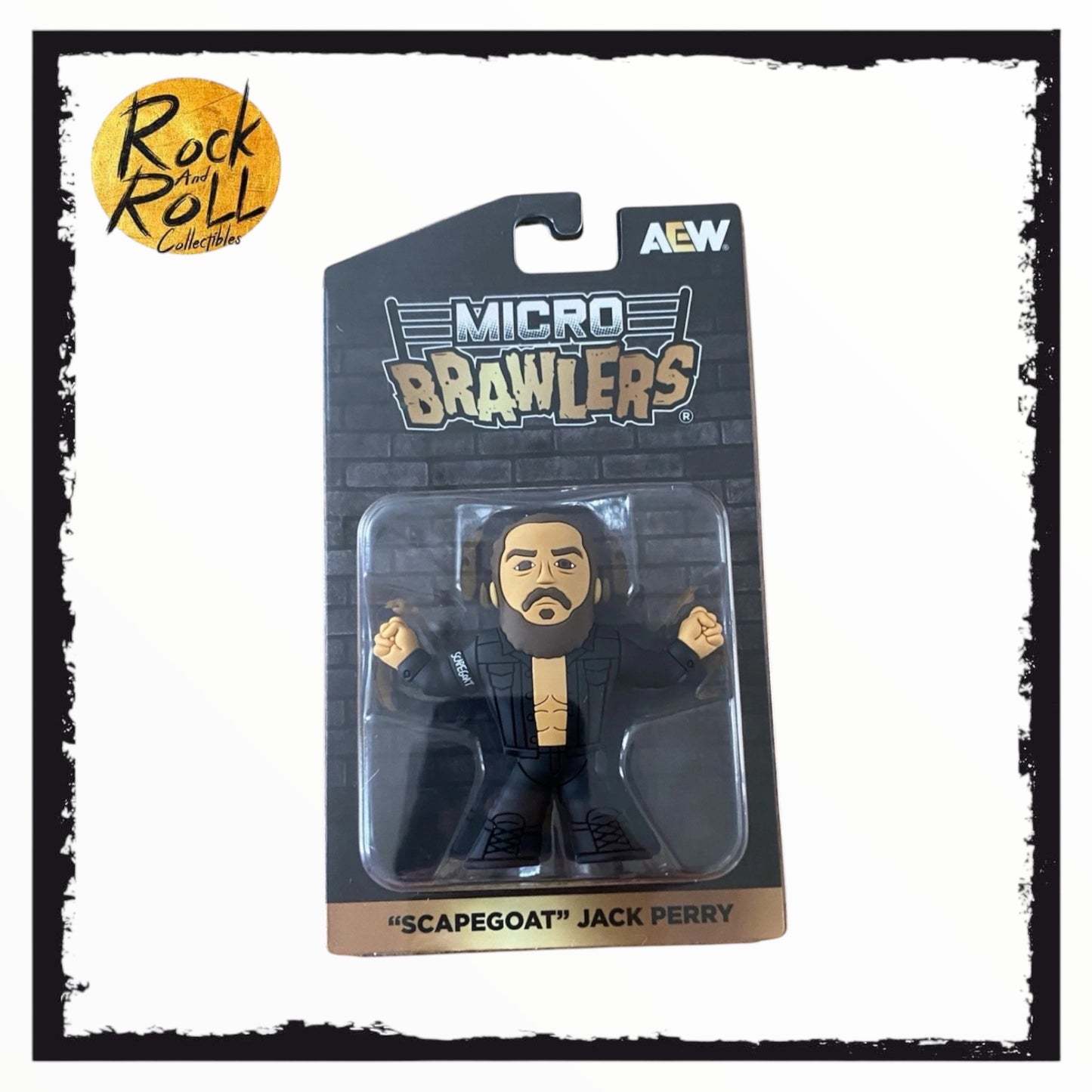 AEW Pro Wrestling Crate Scapegoat Jack Perry Micro Brawler Figure