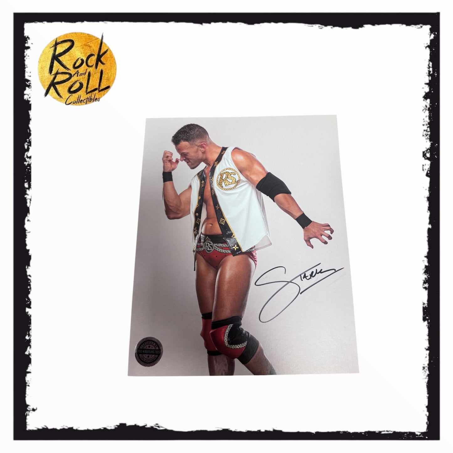 Pro Wrestling Crate RICKY STARKS AUTO Signed 8x10 Photo