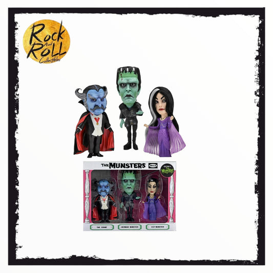 NECA Munsters (Rob Zombie's 2022 version) Retro Big Head Figure 3-pack