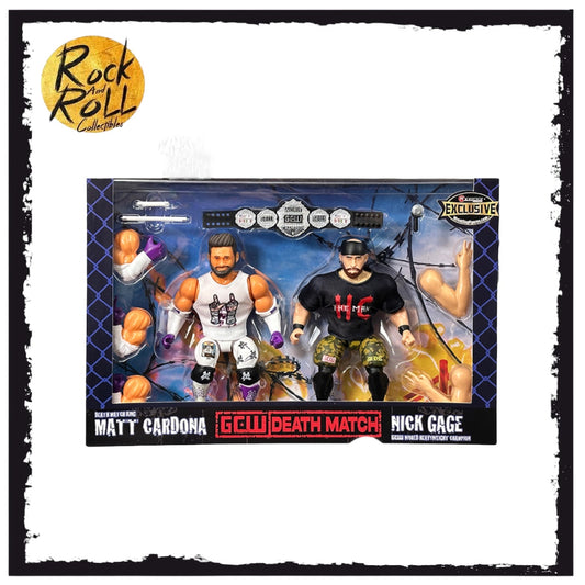 Chase Variant - Non Bloody) Nick Gage & Matt Cardona GCW Death Match 2-Pack Ringside Exclusive