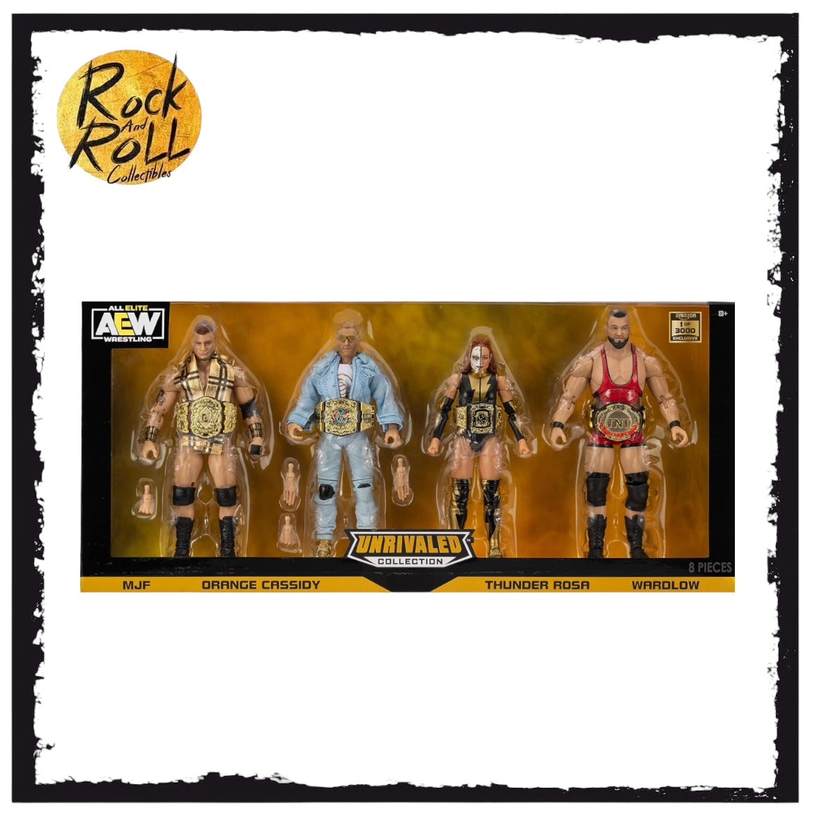 All Elite Wrestling AEW Unrivaled Champion 4 Pack - Four 6-Inch Figures 1 of 3000 Chase