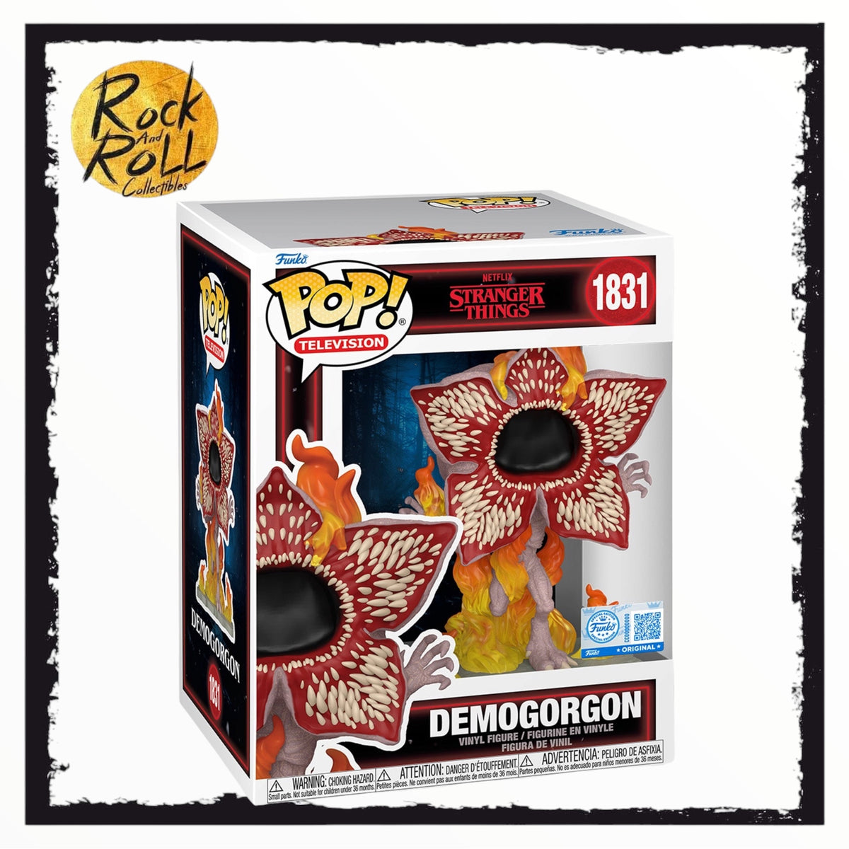 Stranger Things Demogorgon (On Fire) Funko Pop! #1831 Special Edition