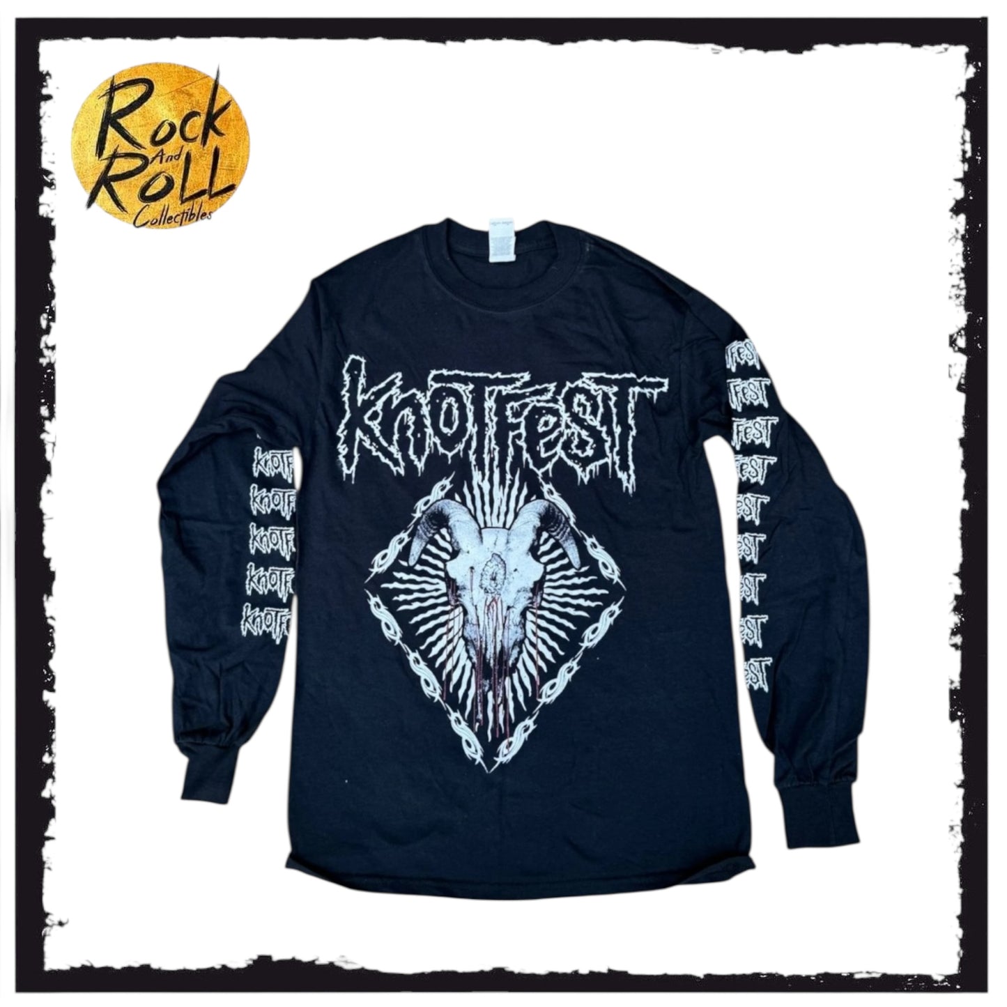 Slipknot Knotfest - Meets Hellfest 2019 Long Sleeve T-Shirt (Goat)