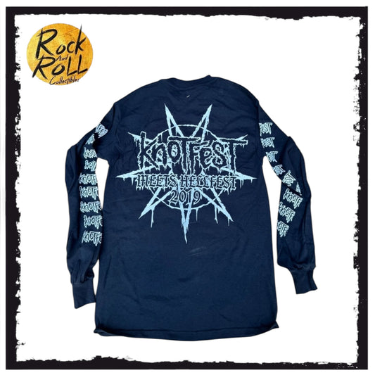 Slipknot Knotfest - Meets Hellfest 2019 Long Sleeve T-Shirt (Goat)
